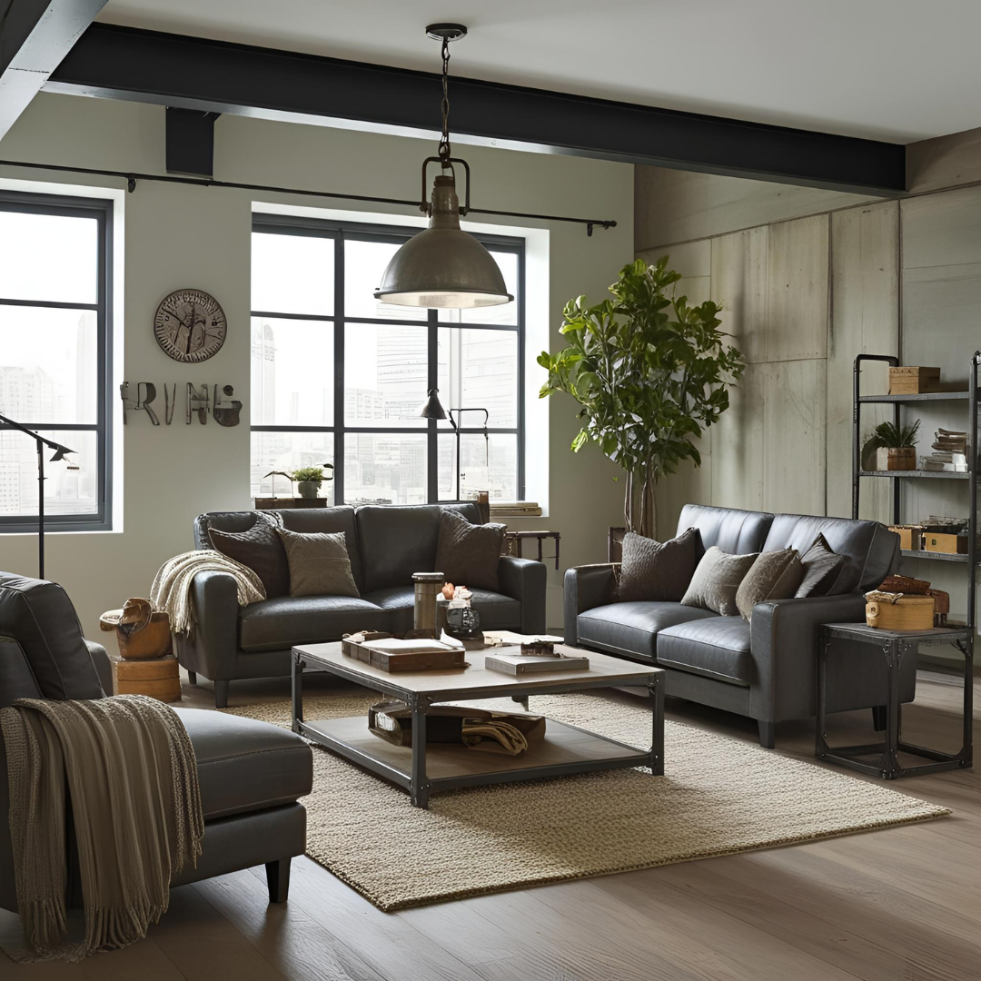 Industrieel interieurstijl voorbeeld