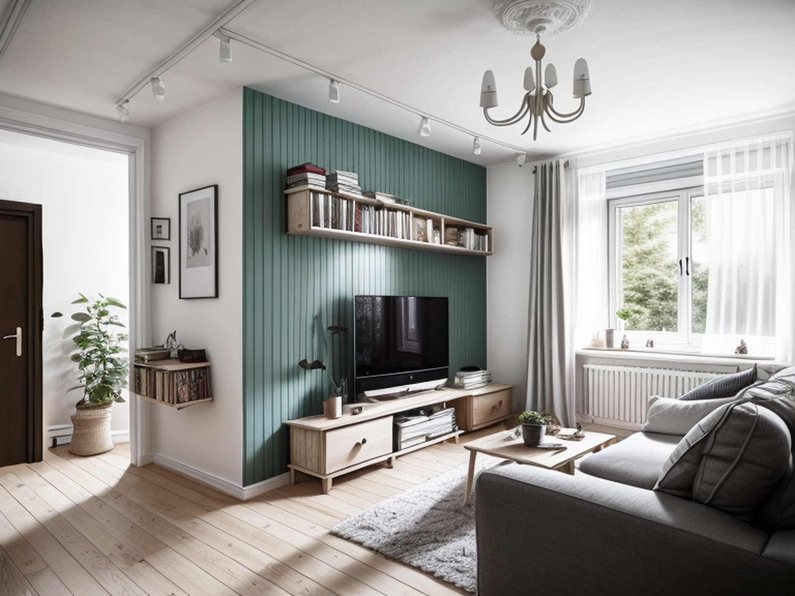 Scandinavisch interieurstijl voorbeeld